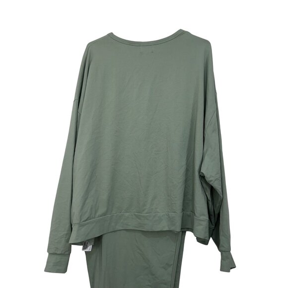 Disney Sage Green Loungewear Set SZ 3X With Mickey Mouse Logo Soft Comfortable - Picture 10 of 14